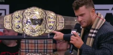 mjf world title belt